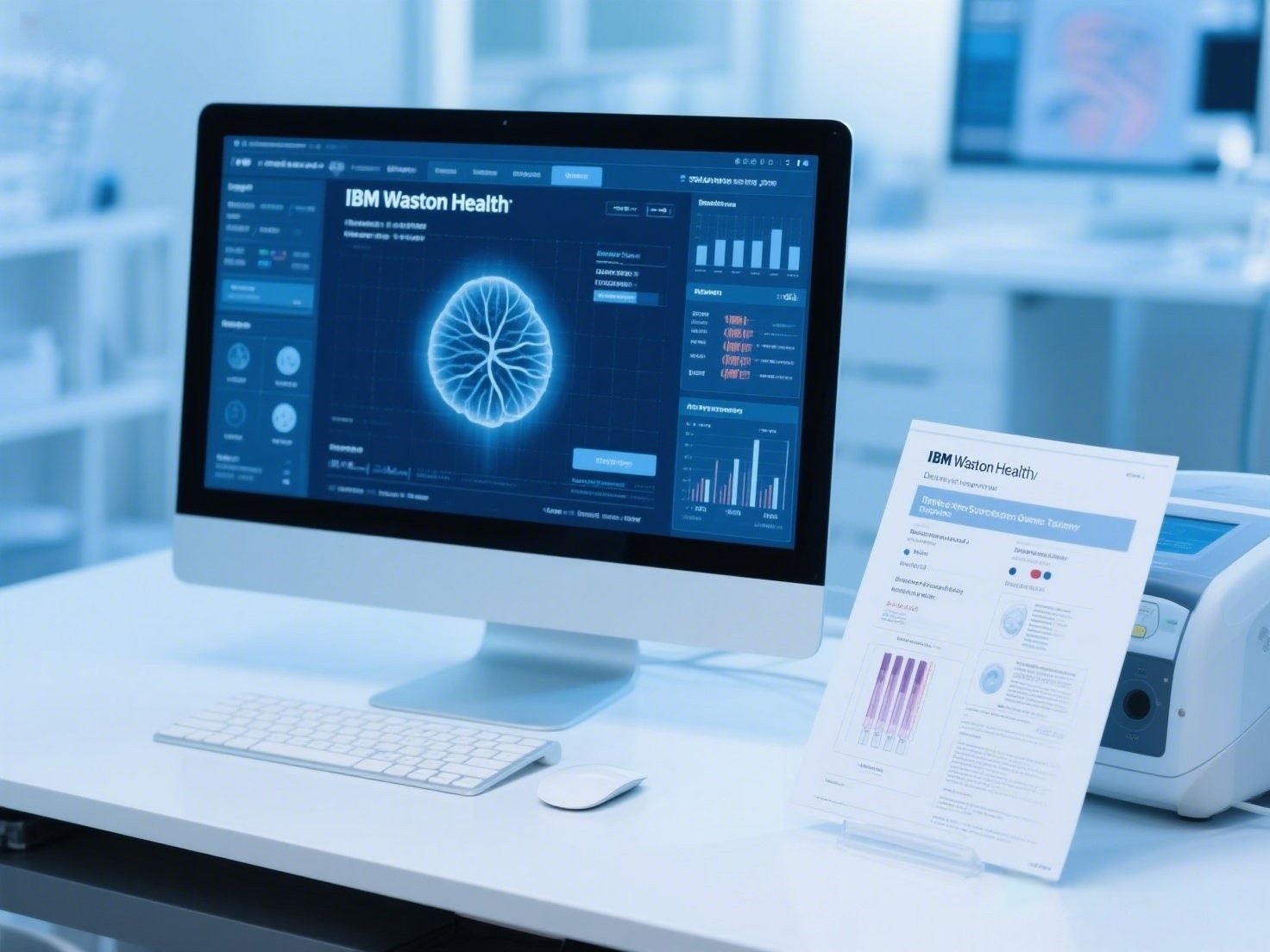 由IBM Watson Health研发的肿瘤治疗方案生成工具通过审核，可基于患者基因数据提供个性化用药建议。_副本