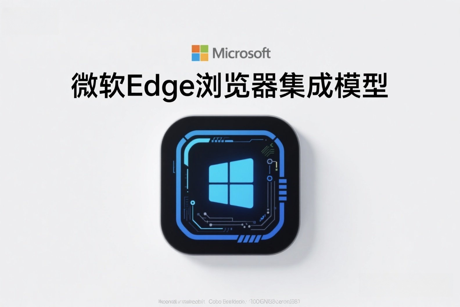 jimeng-2025-05-24-71-我需要关于AI的照片，照片上写有“微软Edge浏览器集成模型”，美观一点的照片_副本